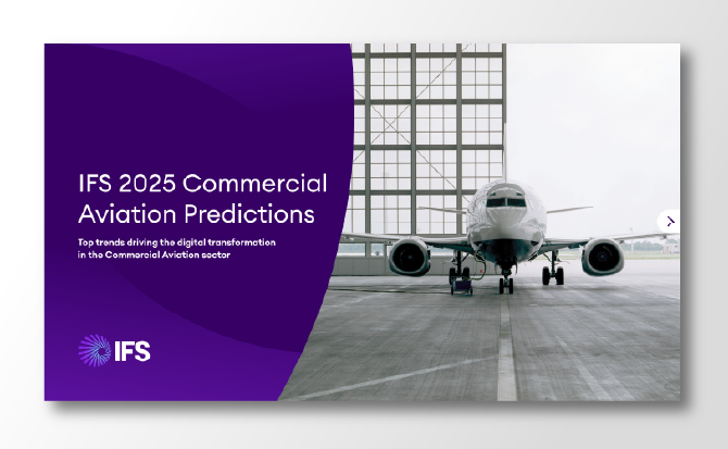 eBook Thumbnail on IFS Commercial Aviation Predictions for 2025